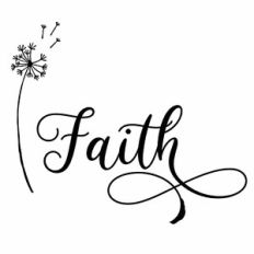 Faith Dandelion Word