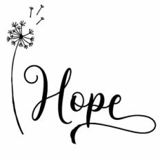 Hope Dandelion Word
