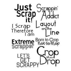 Whimsical Words of Scrapbooking Print and Cut Titles