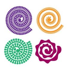 Rolled Flower, 3D Paper Flower Template