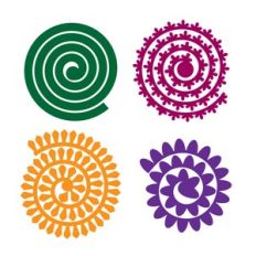Rolled Flower, 3D Paper Flower Template