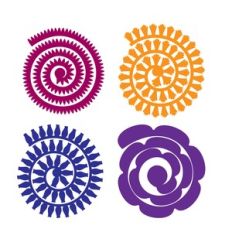 Rolled Flower, 3D Paper Flower Template
