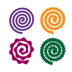 Rolled Flower, 3D Paper Flower Template