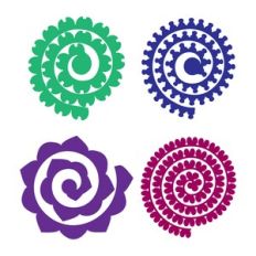 Rolled Flower, 3D Paper Flower Template