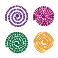 Rolled Flower, 3D Paper Flower Template
