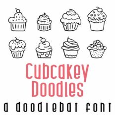 Cupcakey Doodles Doodlebat Font