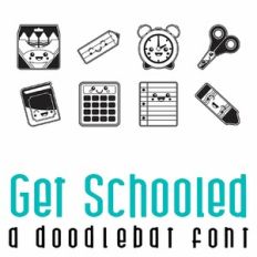 Get Schooled Doodlebat Font