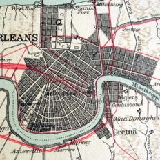 Vintage Antique Map