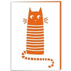 Striped Cat Card