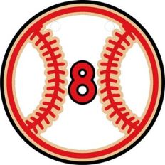 baseball banner with numbers