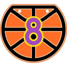 basketball banner with numbers