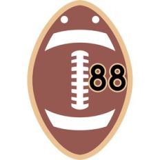football banner with numbers