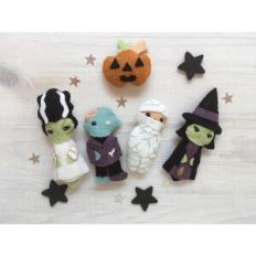 Movie Monsters felt sewing pattern set 2