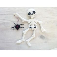 Skelly and Spidey felt Halloween sewing patterns