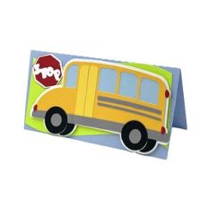 School Bus Mini Slimline Card