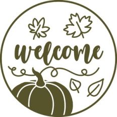 Welcome Pumpkin Circle