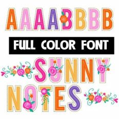 Sunny Notes Color Font