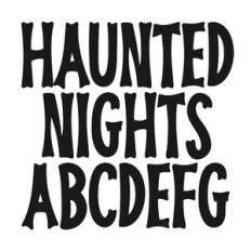 BFC Haunted Nights Bold Halloween Font