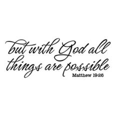 but with god all things are possible
