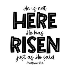 he is not here he has risen