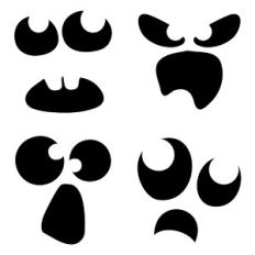 Scary Faces Set 1