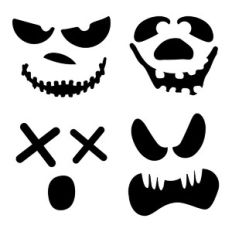 Scary Faces Set 4