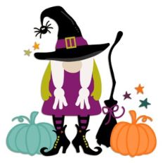 Witch Gnome Pumpkin