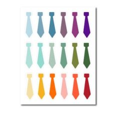 Tie Sticker Sheet