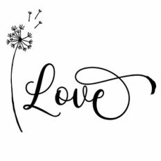 Love Dandelion Word