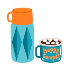 Happy Camper Mug and Drink Container