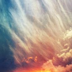 Watercolor Sunset Horizon