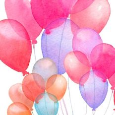 Watercolor Balloons