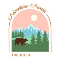 Adventure Awaits Landscape Badge