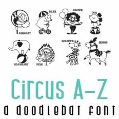 Circus A-Z Doodlebat Font