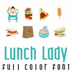 Lunch Lady Full Color Font