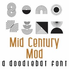 Mid Century Mod Doodlebat Font