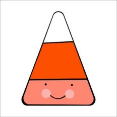 Candy Corn Smiling Halloween SVG