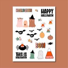 Halloween Sticker Sheet