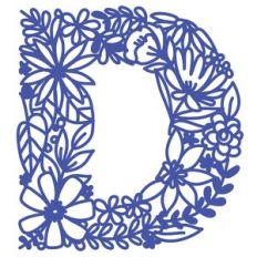 D monogram floral lace