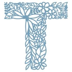 T monogram floral lace