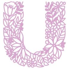 U monogram floral lace