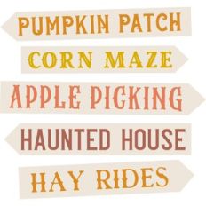 Fall Festival Signs