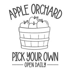 Fall Apple Orchard Sign - Pick Your Own