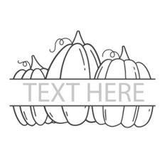 Fall Pumpkin Trio Split Frame