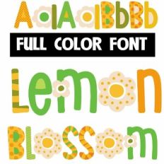 Lemon Blossom Color Font