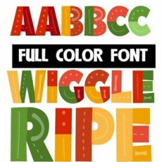 Wiggle-ripe Color Font