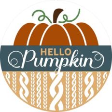 Hello Pumpkin Round