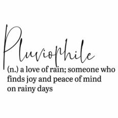 Pluviophile Definition Quote