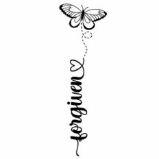 Forgiven Butterfly Word