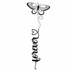 Forever Butterfly Word